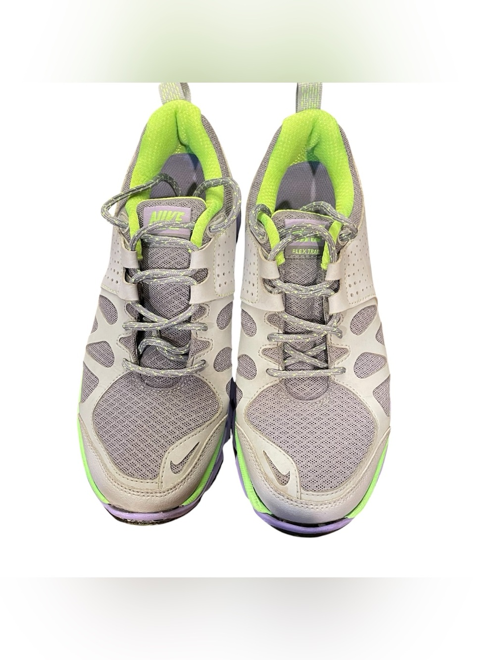 NIke Flex Trail Women's Shoes Size 7.5 Grey Purple Hiking Walking Running Active